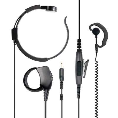 Headsets Für Midland Funkgeräte – 6 Stück, D-Form Ohrhörer Mit Mikrofon, Für GXT & LXT Serien