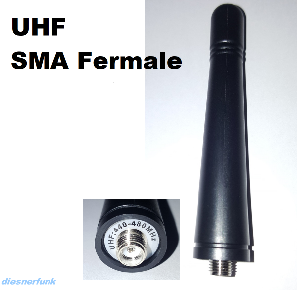 Ersatzantenne UHF 440-480 MHz Handfunkgeräte SMA-Female 8cm