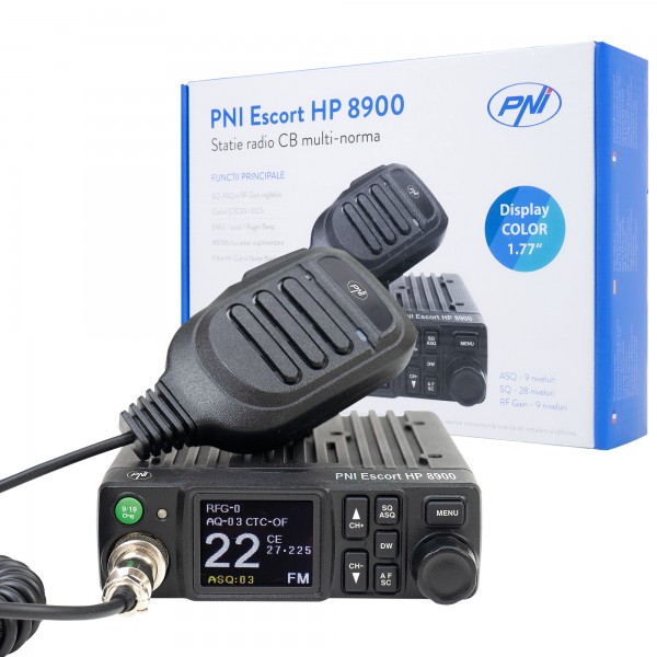 PNI Escort HP 8900 ASQ CB-Funkgerät, 12V 24 V CTCSS