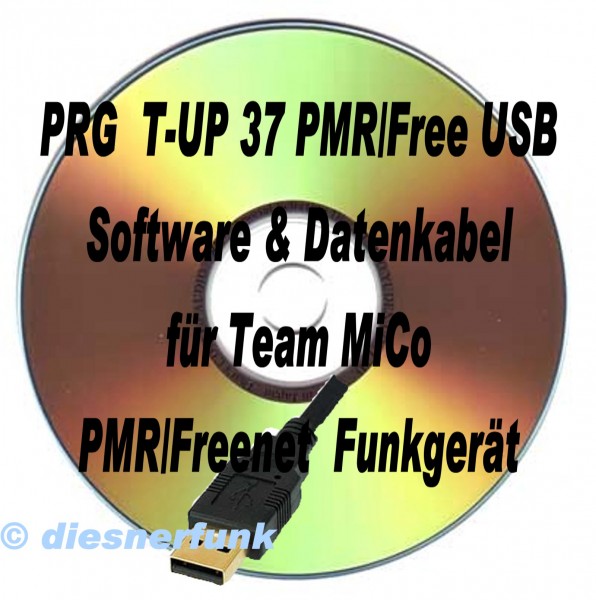 TEAM T-UP37 Programmierkabel &amp; Software für TEAM MiCo PMR/Freene
